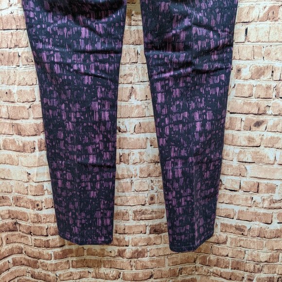 Levi's Mid Rise Skinny Purple and Blue Abstract Jeans Size 12M  W31 L32 - Picture 6 of 15